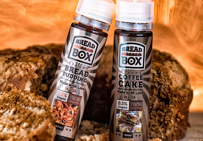 Bread Box E-Liquid (2018) branding design eliquid graphic design label design logo packaging packaging design vape