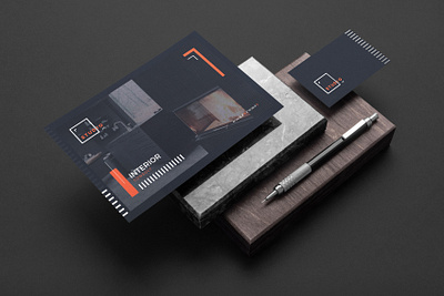 Postcard Template business consulting design app graphics interior design postcard project promotional studios template design