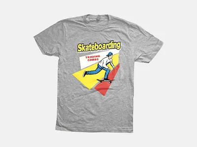 Skateboarding Trading Cards - Series 4 Tee graphic tee illustration shirt design skate skateboard skateboarding sports trading card trading cards