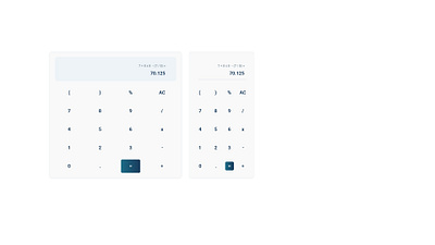 DailyUI Calculator app design flat ui ux