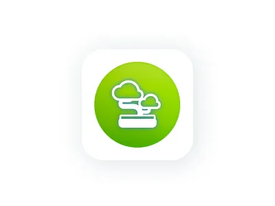 Logo Naninani 2d app bonsai design icon ios japan logo typography ui ux vector web zen