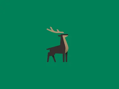 Deer adobe adobe illustrator animal creative creativity deer design digital art flat design gradient graphic design graphics illustration illustrator logo logotype minimal pictogram simple vector