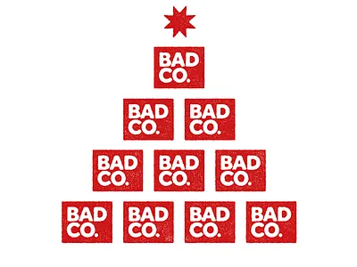 Merry Christmas from Bad Co. branding christmas colour graphic design illustration logo