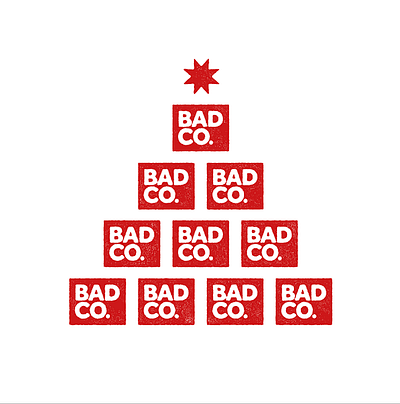 Merry Christmas from Bad Co. branding christmas colour graphic design illustration logo