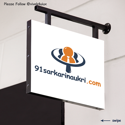 Logo design for 91sarkarinaukri.com app app interaction branding design icon logo logodesign mr dhankar ui vector vivek dhankar