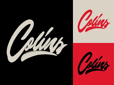 Colins - Lettering Logo Sketch for Photographer branding calligraphy clothing design fashion font free hand lettering identity lettering logo logotype mark packaging script sketches streetwear type typo typography