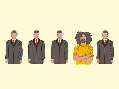 Museica 2018: 6. Comunque Dada's Illustration adobe illustrator cc art artist capa caparezza dada dadaism design draw elegant illustration magritte man surreal surreal art surrealism surrealist surrealistic vector yellow