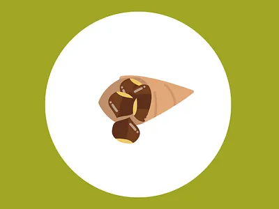 100 days of vector illustration day 60 100 days of illustration 100daychallenge 100days adobe illustrator autumn autumn collection chestnuts design detail illustration illustration marroni roasted chestnuts vector vector illustration