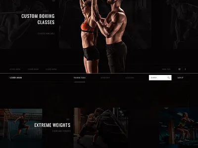 Website proposal dedicated to personalized training. black colorfull design flat interaction interface ui ux web webdesign