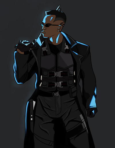 Blade animation art character design digitalpainting illustration logo painting vector web