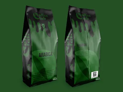 The Coffee Club - MockUp Arabica design illustrator logo package design packaging typography