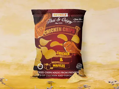 Chips Packaging Design bag brand branding crisps packaging packet