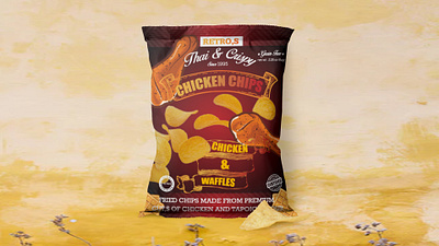 Chips Packaging Design bag brand branding crisps packaging packet