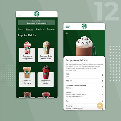 Daily UI 12 - Single Item Product Page dailyui dailyui012 dailyui12 ecommerce product redesign concept starbucks ui ux