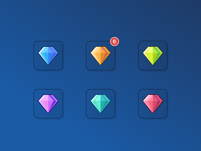 Game items - Gemstones crystal design diamond figma free game gemstone icon icons jewerly sketch ui vector