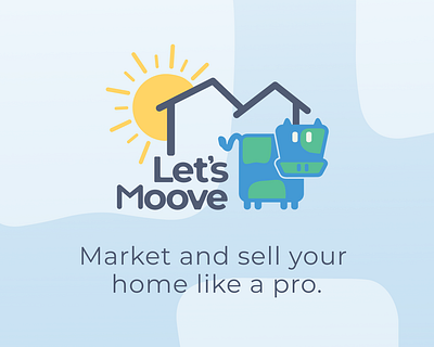 Real Estate Logo - Let's Moove branding branding design design illustration logo logo design logos real estate real estate branding real estate logo