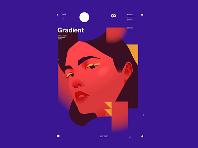 Grandient abstract composition design fade girl girl illustration girl portrait grandient grid illustration laconic layout lines minimal plakat portrait portrait art portrait illustratipn poster vector portrait