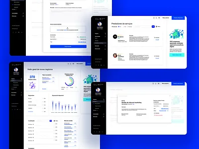plataforma clint hub dashboard dashboard design dashboard ui flat materialdesign ui design ux uxdesign