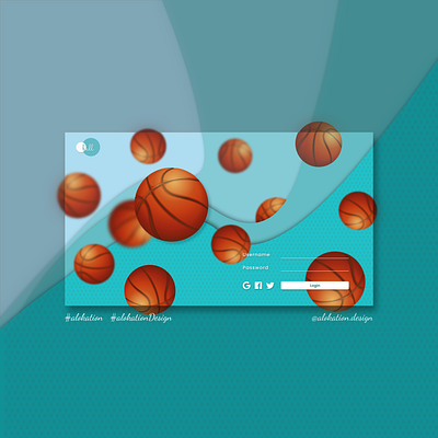 B for Ball alok alokation alokationdesign alphabetdesign ball concept concept design login design login page login screen ui ui ux design user interface ux web