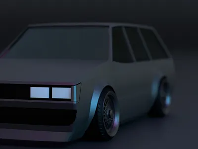 Kvadrina 3d c4d minimal render vlasuhiro