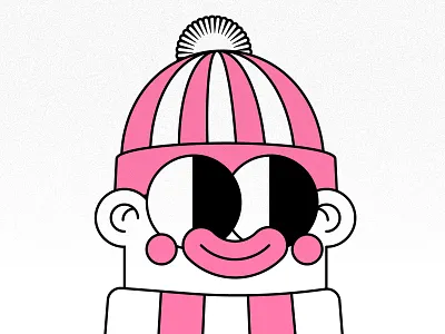 its cold cold design fun funny goofy grunge hat illustration retro vector weather