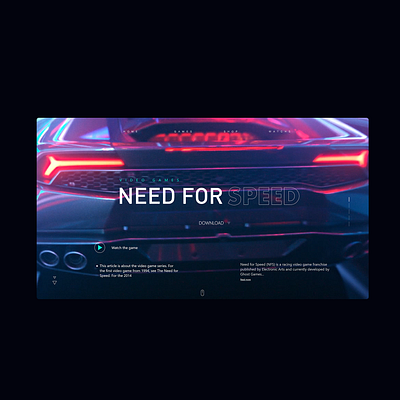 Need for speed 3d design fun hello hello dribbble icon typography ui ui design uiux ux