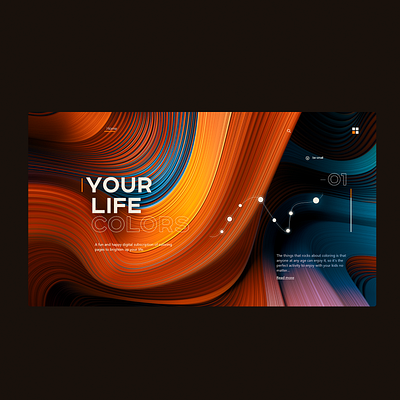 Your life is color 3d app color color ui colorful design fun icon ui uiux ux web website