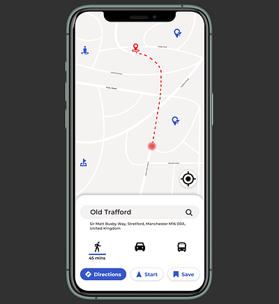 Daily UI Challenge 020. Location Tracker daily 100 challenge dailyui design figma figmadesign maps mobile mobile ui navigation ui user experience user interface design userinterface ux