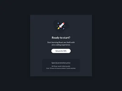 Sign Up Component UI Design daily ui dailyui dark theme dark ui dark ui design get started ildiesign sign up ui ui design ui pattern ux ux design