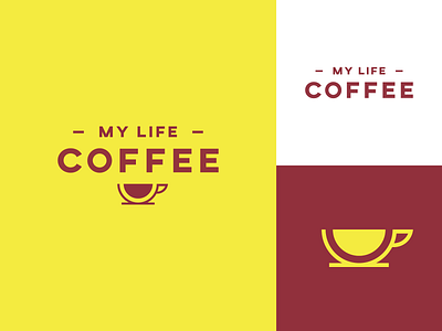 My Life Coffee branding coffee design icon identity logo logotype minimalist symbol