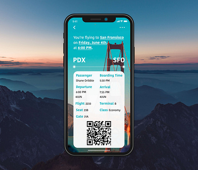 Daily UI 024 app app icon barcode boarding pass daily 100 challenge daily ui daily ui challenge dailyui dailyui 024 dailyui024 dailyuichallenge design flight flight app flight booking ticket typography ui ui design