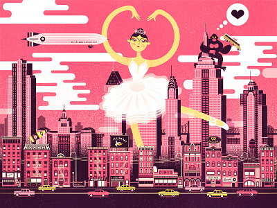 Tiny Dancer ballet dancer illustration king kong new york city photoshop tiny dancer vector wolfgang animation