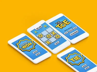 Tic Tac Toe Revamped adobexd app design figma game interface remake revamp ui ux