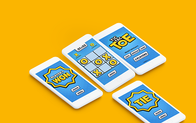 Tic Tac Toe Revamped adobexd app design figma game interface remake revamp ui ux