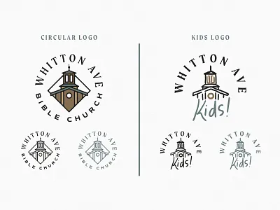 Whitton Ave Branding branding branding design building logo church branding church logo identity identity design logo logo design