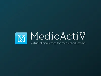Logotype MedicactiV download health logo medical virtual visual identity