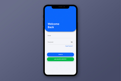 Muz Login Page adobe xd design login page mobile app mobile ui spotify ui ui design uidailychallenge uidesign