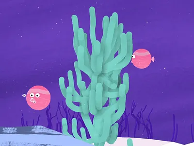 Fishes and corals 2d 2danimation aftereffects animation corals fishes under the sea vulfpeck