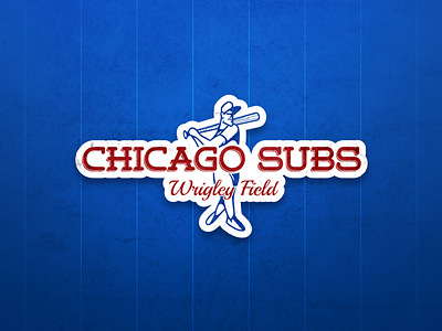 Chicago Subs baseball branding chicago cubs deli design food icon logo mlb