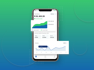 Online Investment Platform app branding dashboard dribbble graph investment mobile onlineplatform ui ui ux ux