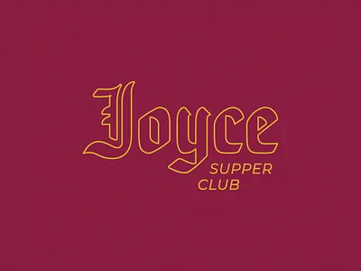 JOYCE Supper Club gigi grandma joyce logo midwest minneapolis supper club supperclub