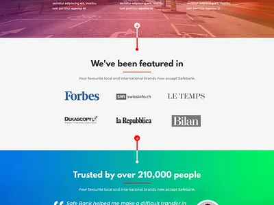 SecureBank animation branding creative design flat illustration illustrator minimal typography ui uiux