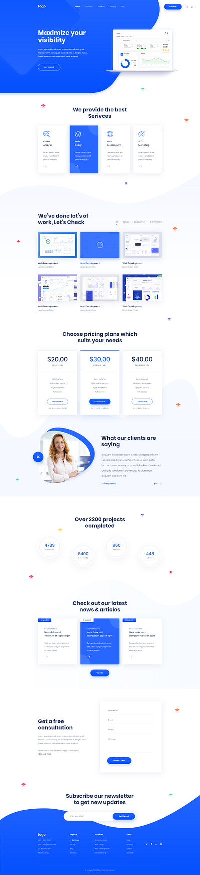 Web agency animation branding creative design flat illustration illustrator typography ui uiux