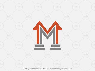 Letter M Logo architecture logo arrows brand identity branding construction logo initials letter logos letter m columns letter m logo letter mark logos lettermark logo design logo for sale logoground monogram real estate logo