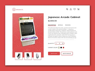 Daily UI Challenge: 012 arcade dailyui japanese videogames visualdesign webdesign