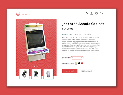 Daily UI Challenge: 012 arcade dailyui japanese videogames visualdesign webdesign