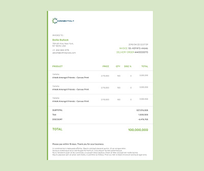 INVOICE design invoice ui webdesign