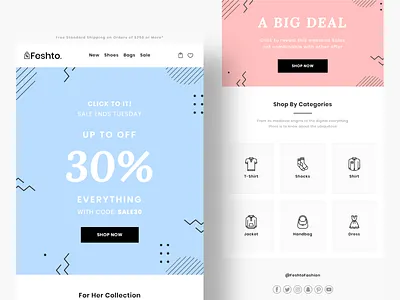 Feshto Offer Email branding design email email design email template illustration typography ui ux vector