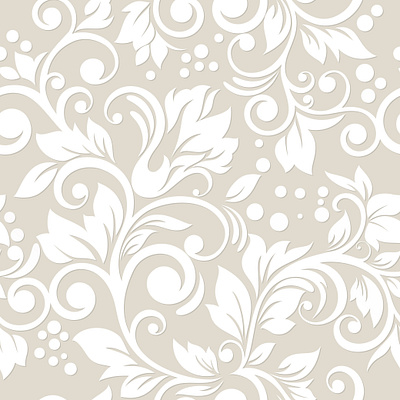 Floral seamless pattern with decoratrive elements floral ornament pattern seamless swirl