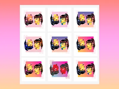 FALLING FOR FRANKIE 80s album cover artwork colours design french illustration music neon neon colors paris photoshop vaporwave